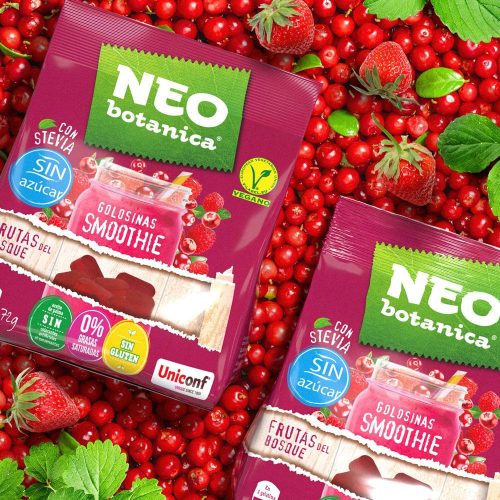 UNICONF Neo Botanica STEVIA, erdei gyümölcsös zseléscukor, 72g