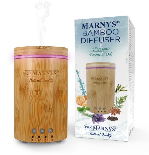 MARNYS Bambusz ultrahangos, aromaterápiás illóolaj diffúzor 150ml
