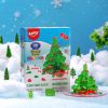 Amos 4D Építhető karácsonyfa cukorgyöngyökkel vegyes gyümölcsízű gumicukor