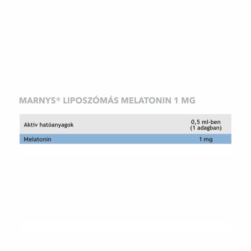 MARNYS LIPOSZÓMÁS MELATONIN 1mg ÉTREND-KIEGÉSZÍTŐ CSEPP 