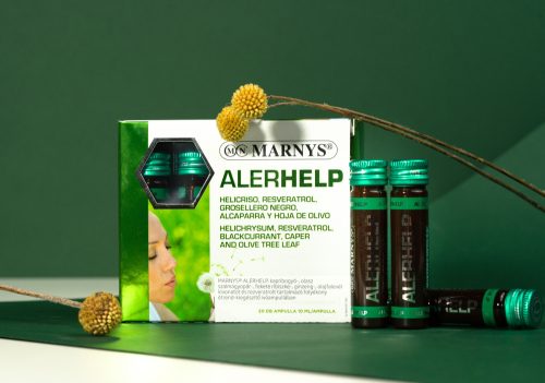 MARNYS ALERHELP, KAPRIBOGYÓ-,OLASZ SZALMAGYOPÁR-,FEKETE RIBISZKE-,GINZENG-,OLAJFALEVÉL KIVONATOT ÉS REZVERATROLT TARTALMAZÓ FOLYÉKONY ÉTREND-KIEGÉSZITŐ IVÓAMPULLA